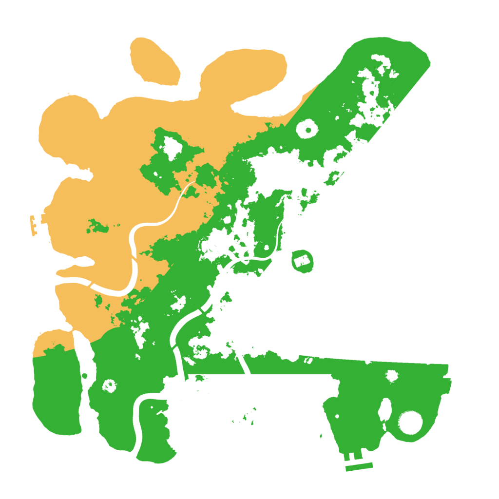 Biome Rust Map: Procedural Map, Size: 3700, Seed: 1585533303