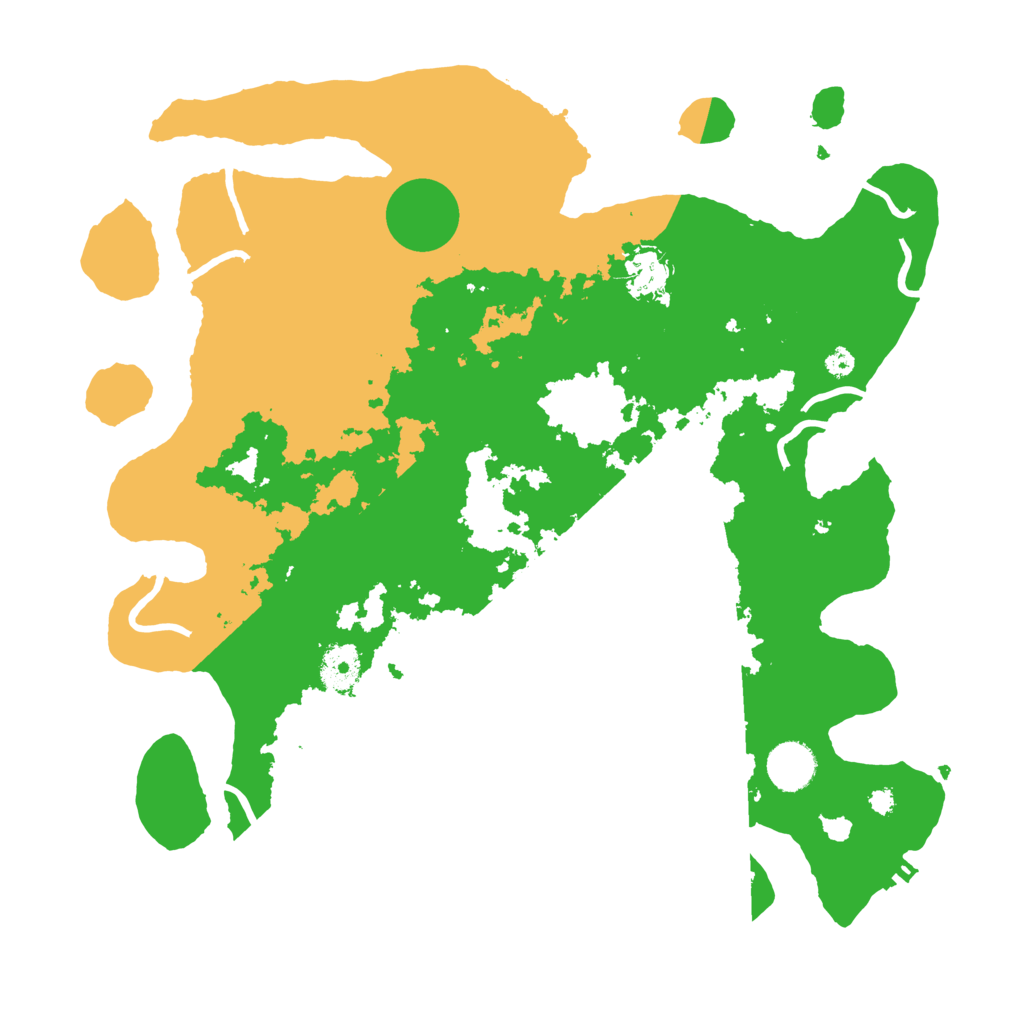 Biome Rust Map: Procedural Map, Size: 3700, Seed: 100512318
