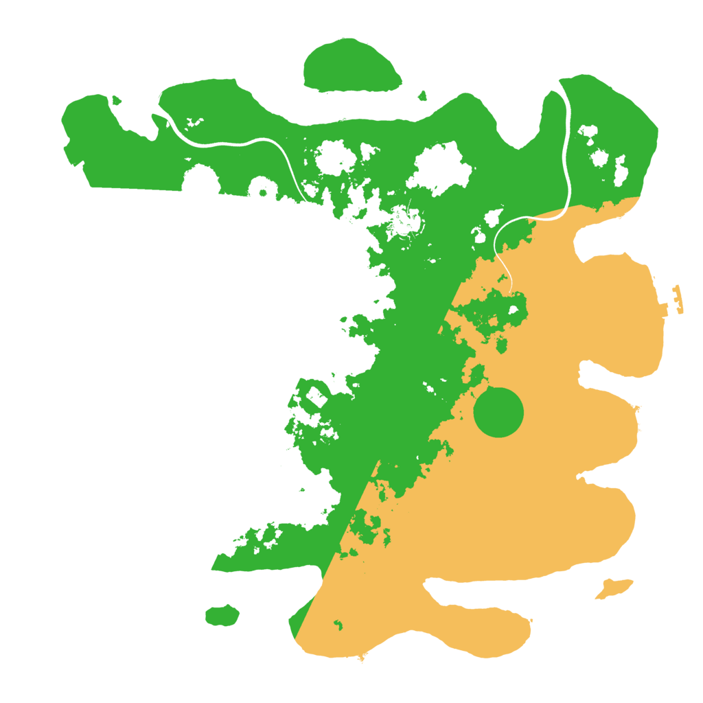 Biome Rust Map: Procedural Map, Size: 3700, Seed: 182222924