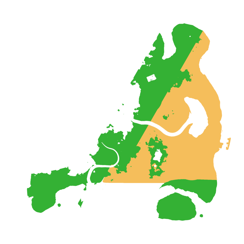 Biome Rust Map: Procedural Map, Size: 3000, Seed: 88309253