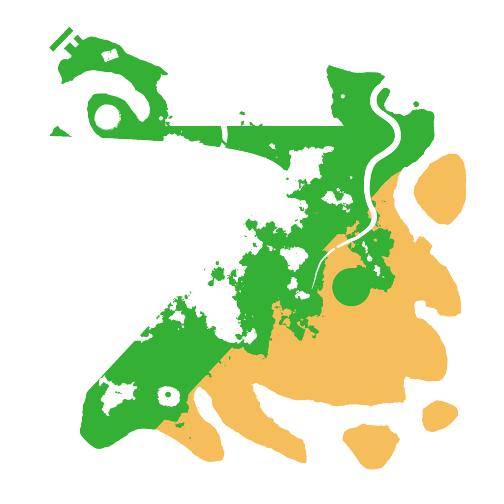 Biome Rust Map: Procedural Map, Size: 3500, Seed: 85919516
