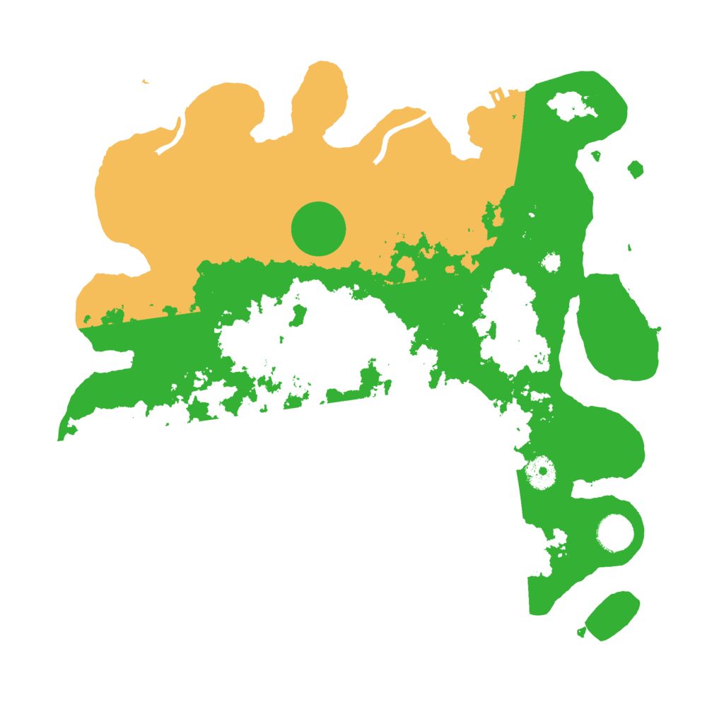 Biome Rust Map: Procedural Map, Size: 3500, Seed: 76857214