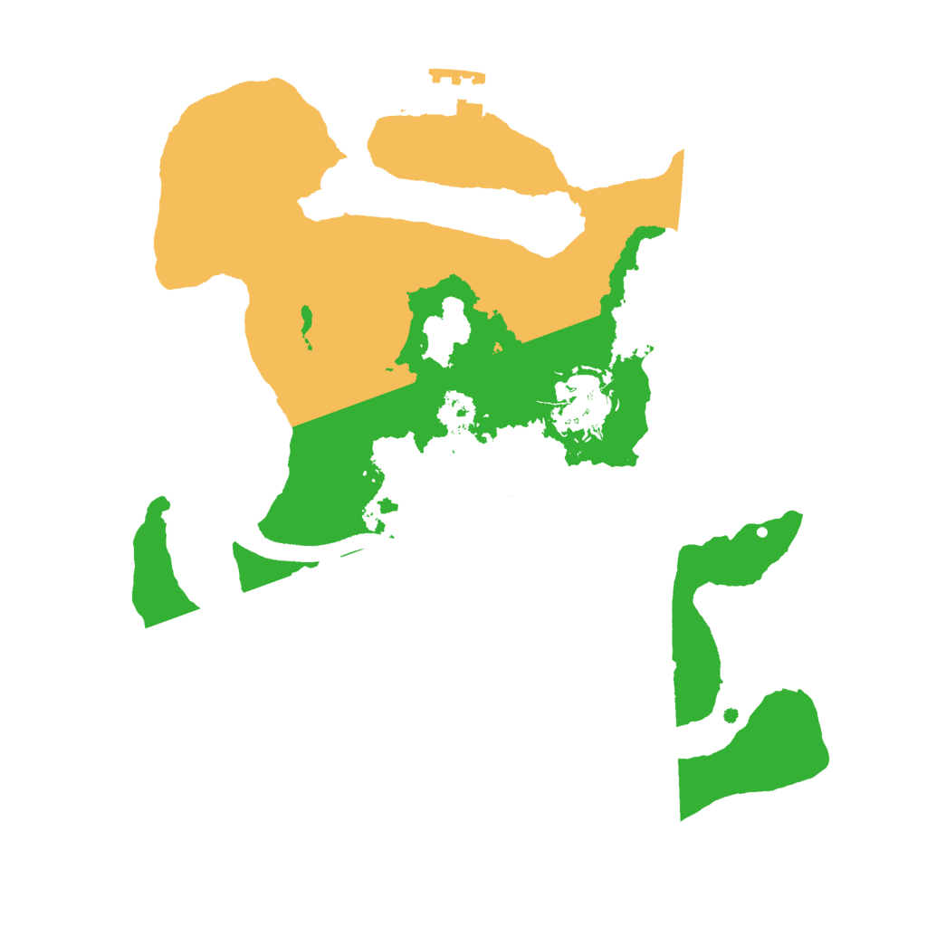 Biome Rust Map: Procedural Map, Size: 2500, Seed: 7344