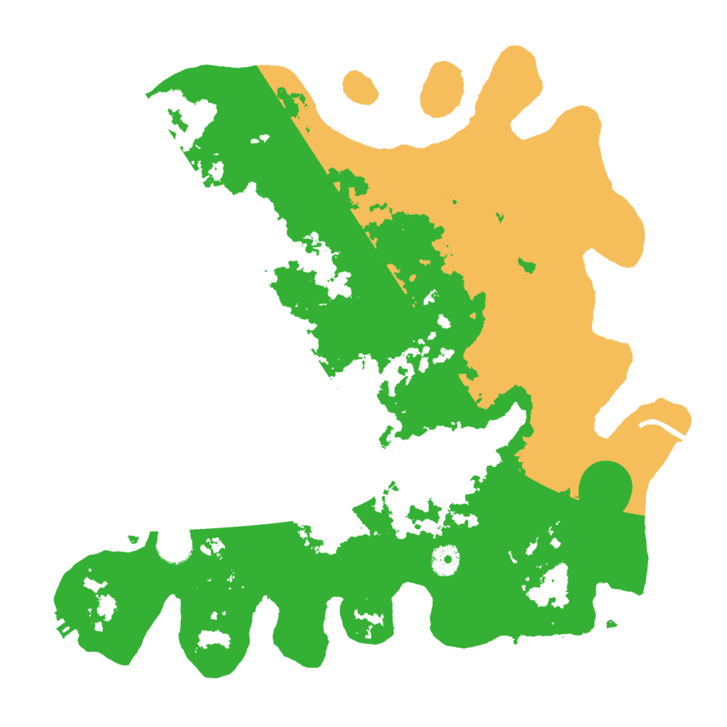 Biome Rust Map: Procedural Map, Size: 3650, Seed: 736050