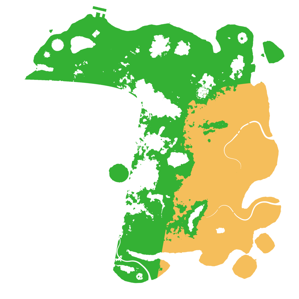 Biome Rust Map: Procedural Map, Size: 4400, Seed: 50816890