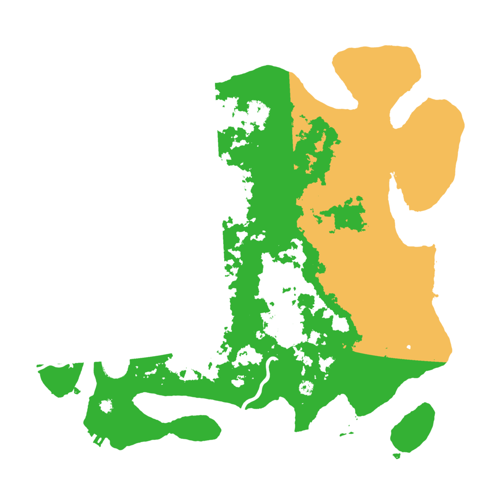 Biome Rust Map: Procedural Map, Size: 3500, Seed: 1244244100