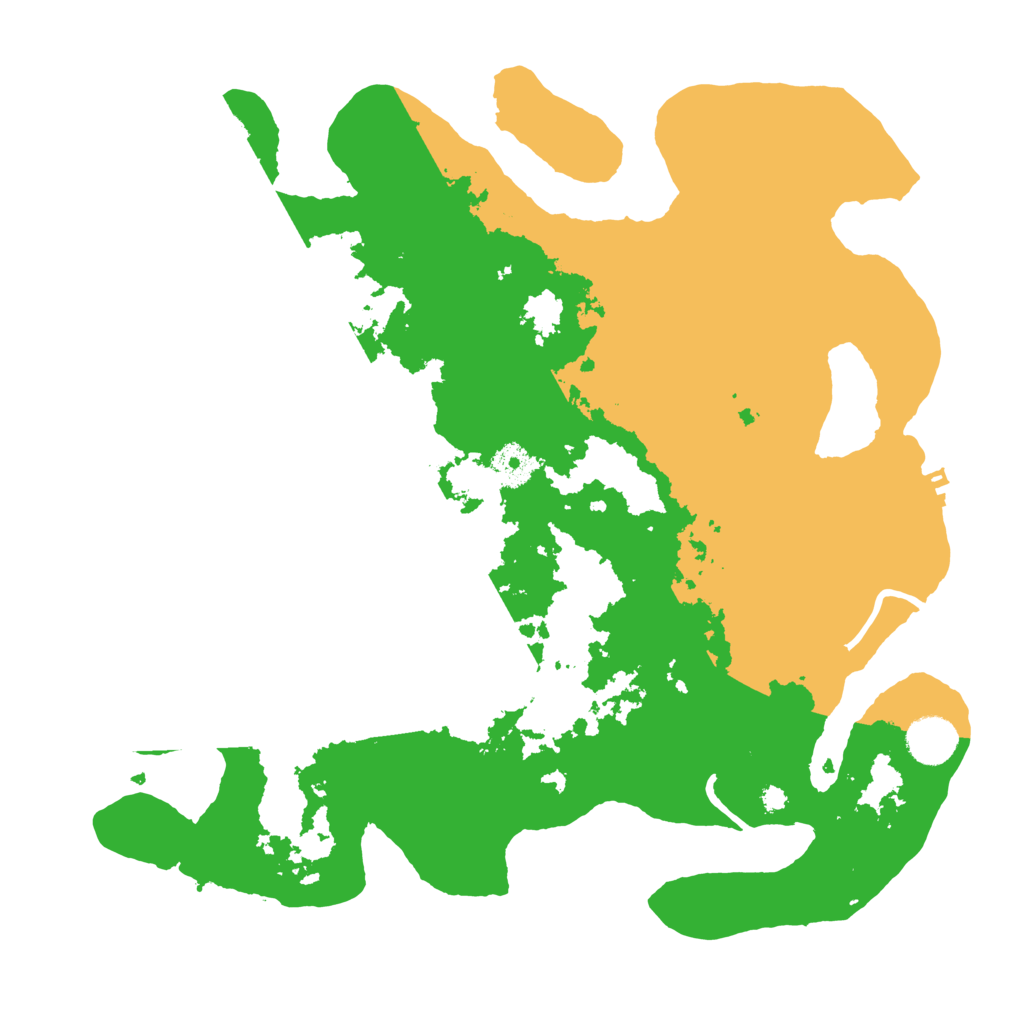 Biome Rust Map: Procedural Map, Size: 3700, Seed: 98518384