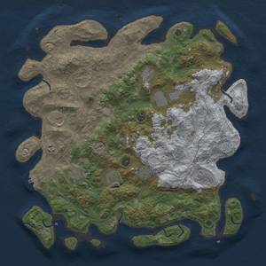 Thumbnail Rust Map: Procedural Map, Size: 4500, Seed: 178873757, 17 Monuments