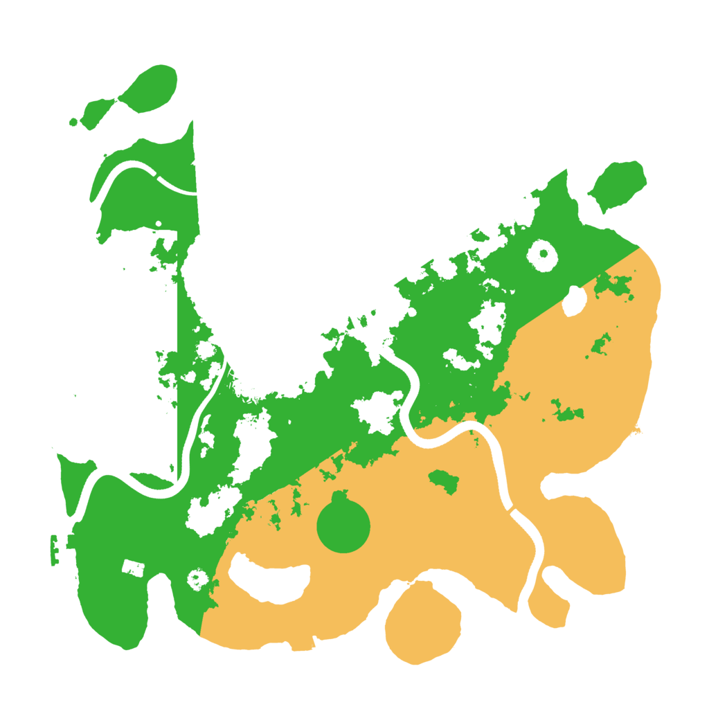 Biome Rust Map: Procedural Map, Size: 3500, Seed: 742389343