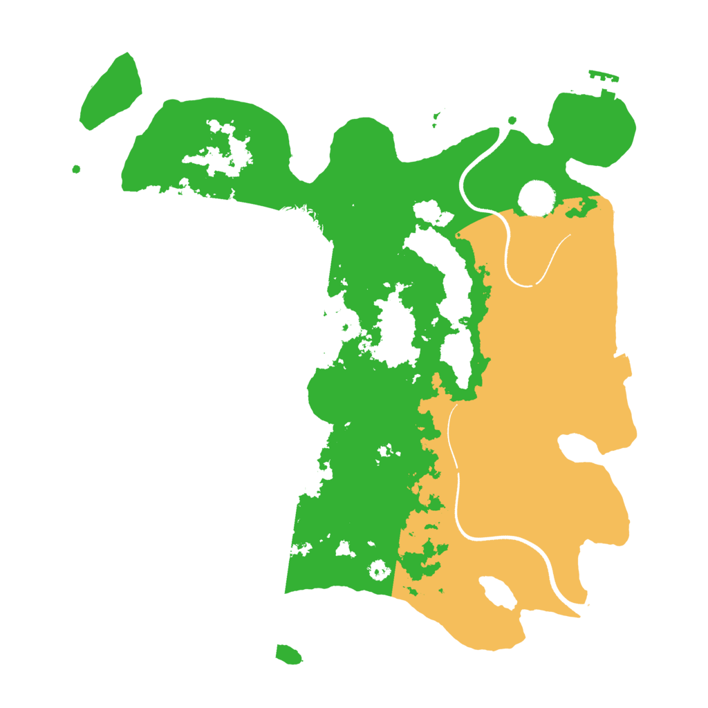 Biome Rust Map: Procedural Map, Size: 3500, Seed: 971253981