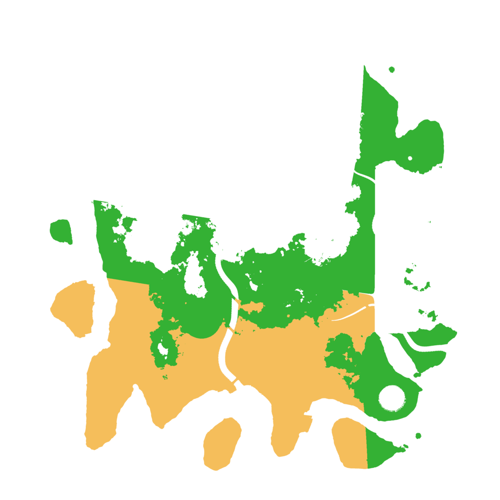 Biome Rust Map: Procedural Map, Size: 3400, Seed: 90707606