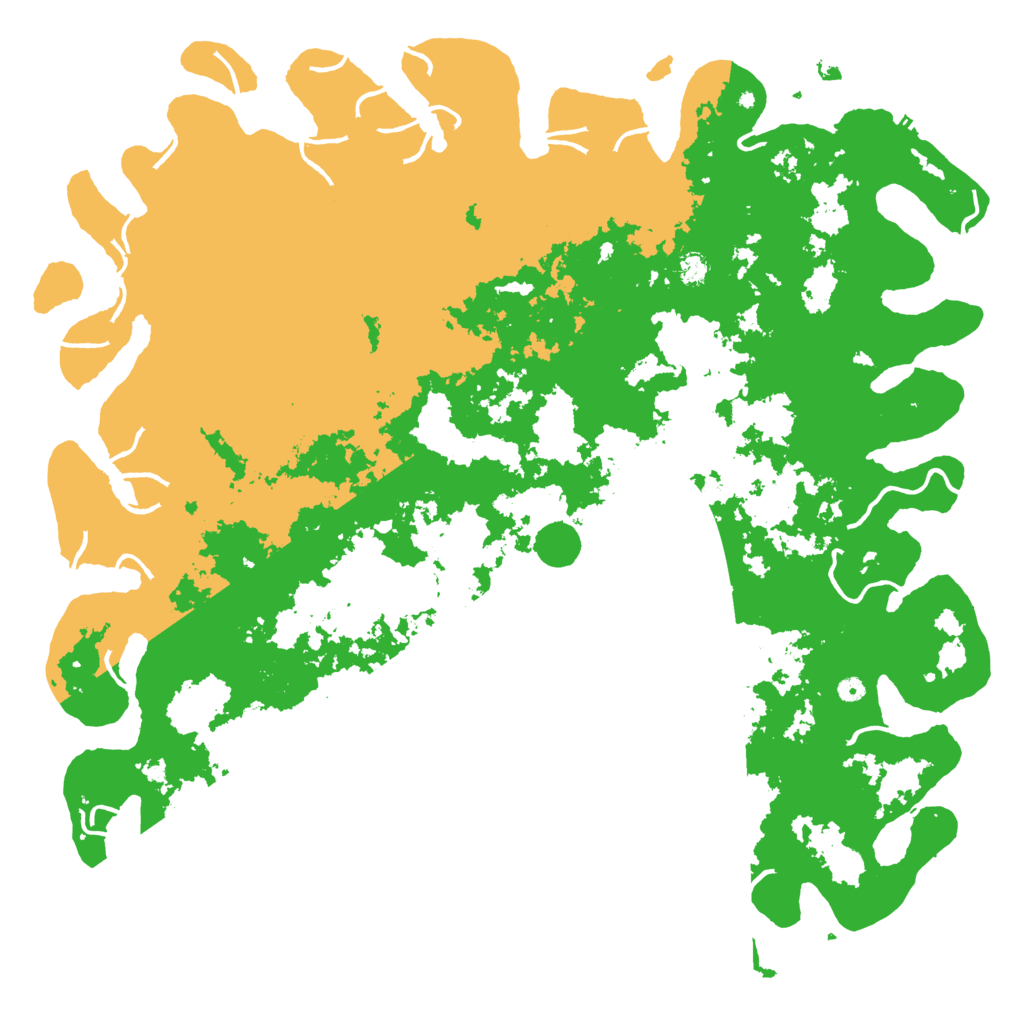 Biome Rust Map: Procedural Map, Size: 6000, Seed: 51423774
