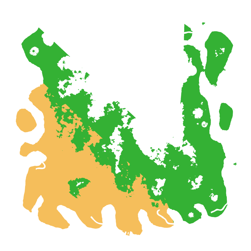 Biome Rust Map: Procedural Map, Size: 4300, Seed: 70180347