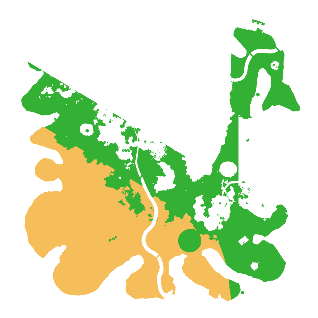 Biome Rust Map: Procedural Map, Size: 3650, Seed: 92981425