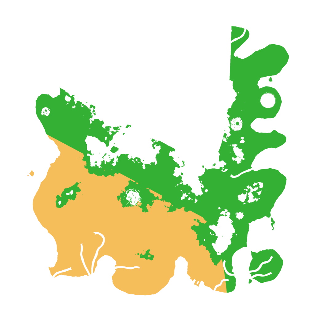 Biome Rust Map: Procedural Map, Size: 3700, Seed: 394965