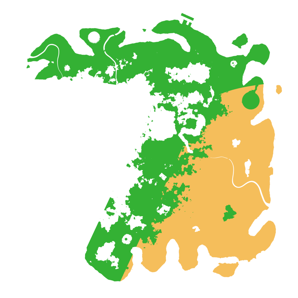 Biome Rust Map: Procedural Map, Size: 4500, Seed: 1394090276
