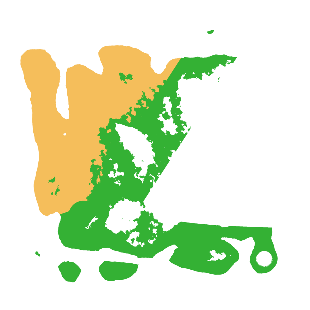 Biome Rust Map: Barren, Size: 3500, Seed: 16653741