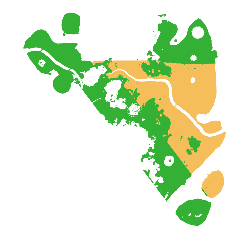 Biome Rust Map: Procedural Map, Size: 3500, Seed: 931410764