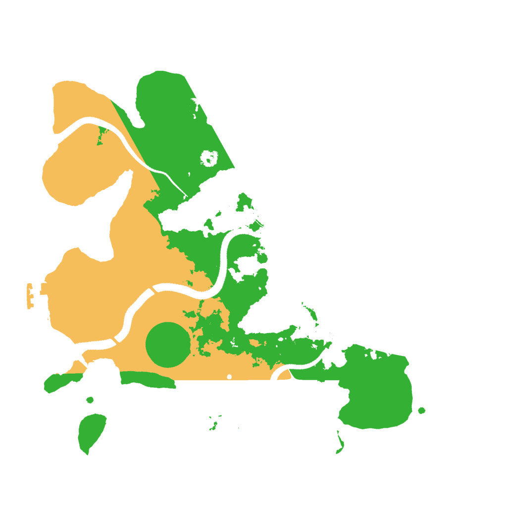 Biome Rust Map: Procedural Map, Size: 3000, Seed: 540251977
