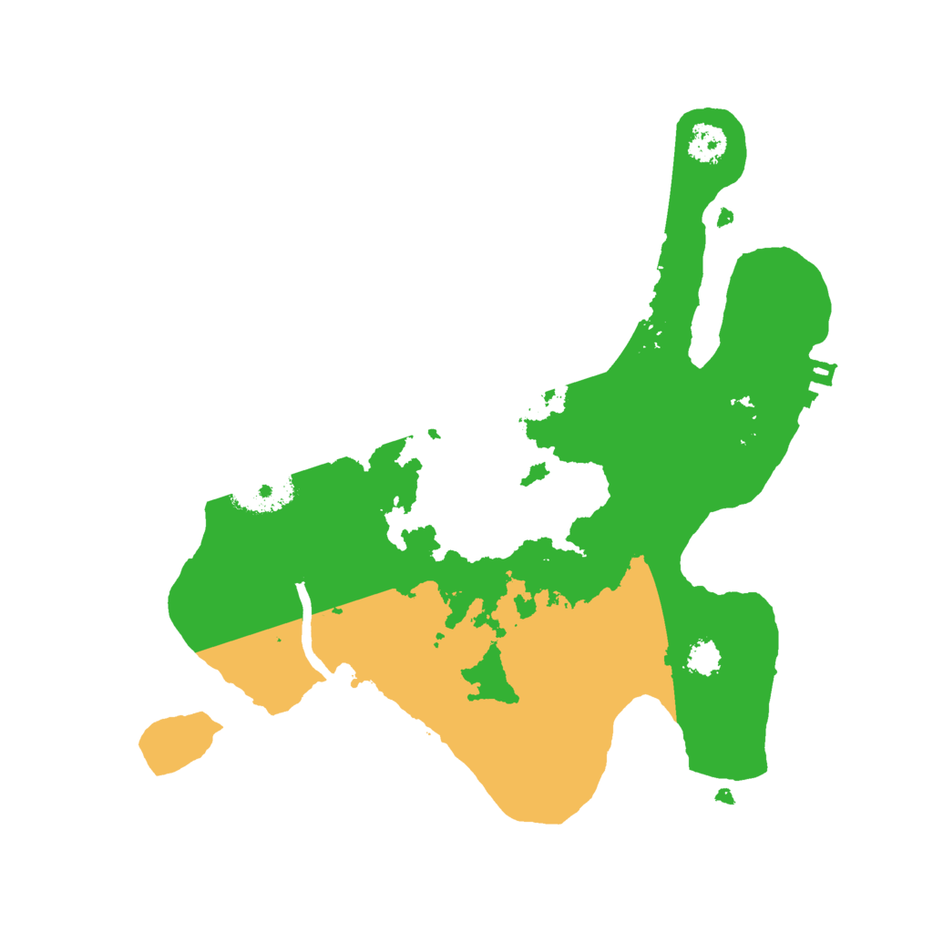 Biome Rust Map: Procedural Map, Size: 2500, Seed: 2016495431