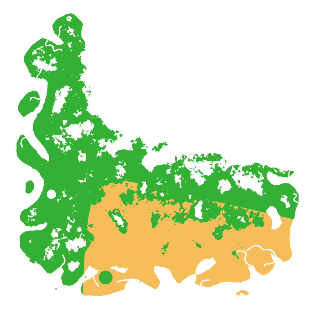 Biome Rust Map: Procedural Map, Size: 6000, Seed: 9770646