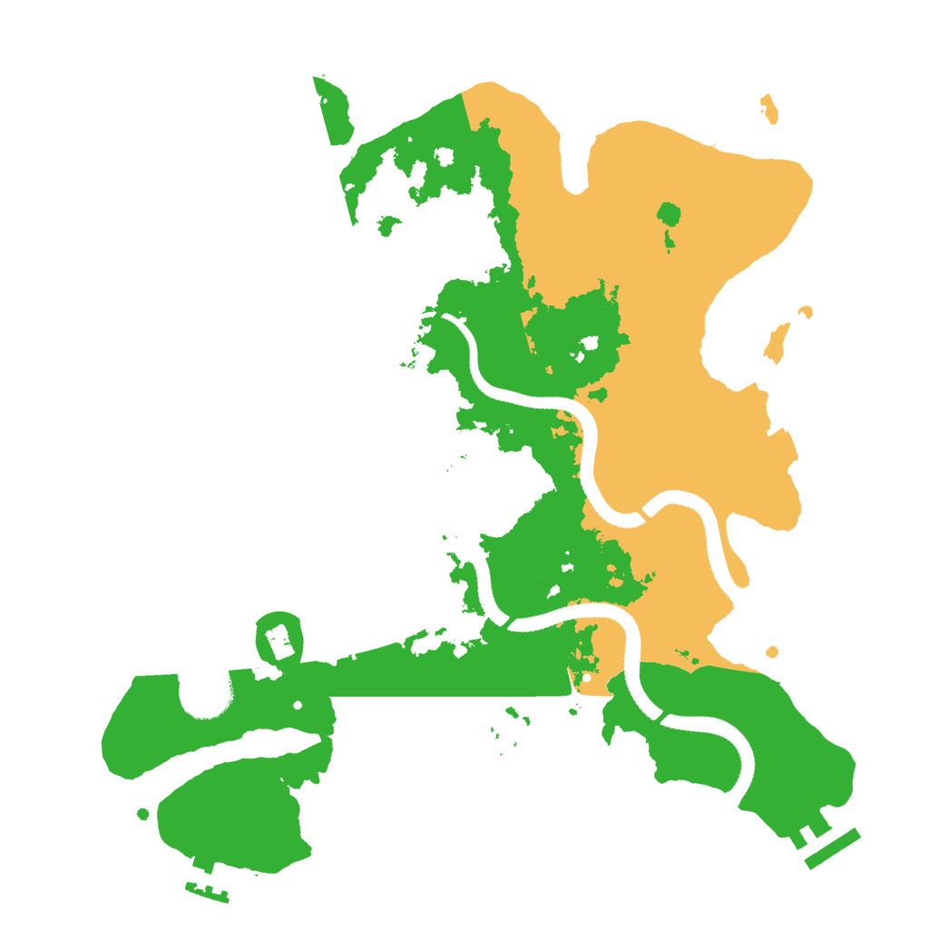 Biome Rust Map: Procedural Map, Size: 3100, Seed: 876456