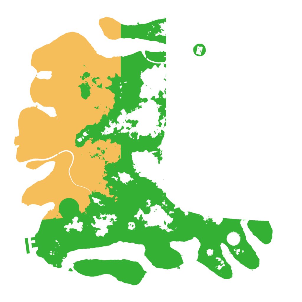 Biome Rust Map: Procedural Map, Size: 3950, Seed: 99185919