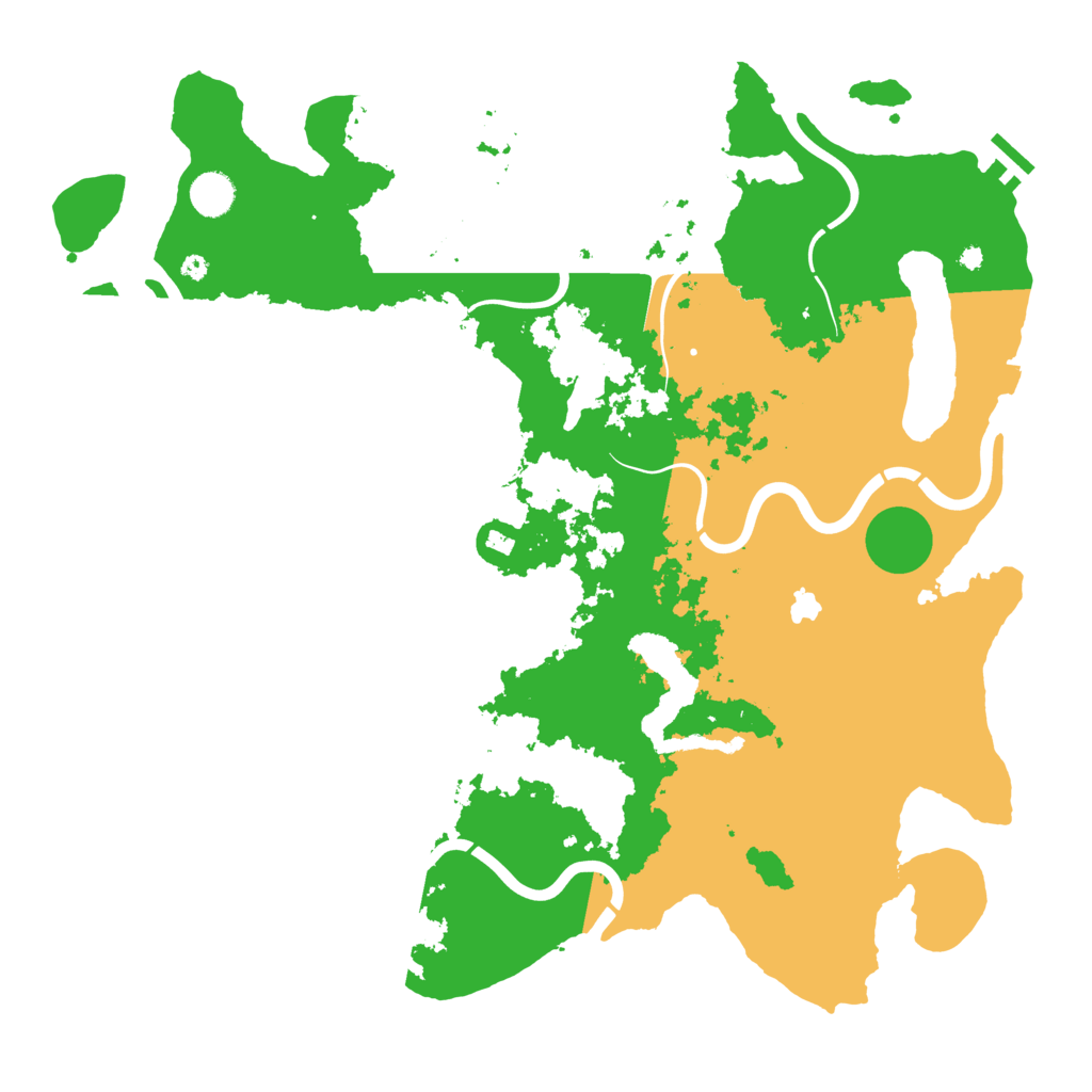 Biome Rust Map: Procedural Map, Size: 4300, Seed: 80107759