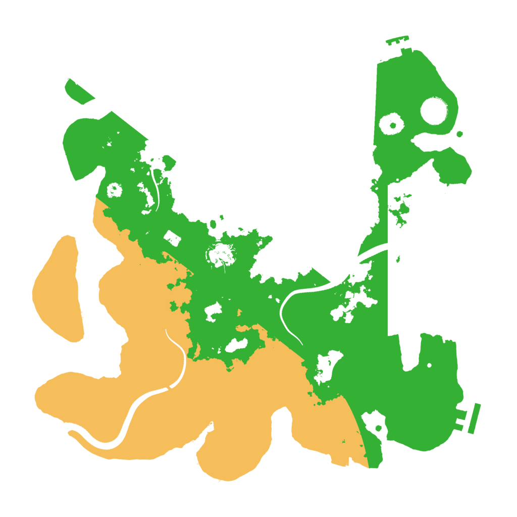 Biome Rust Map: Procedural Map, Size: 3400, Seed: 93281