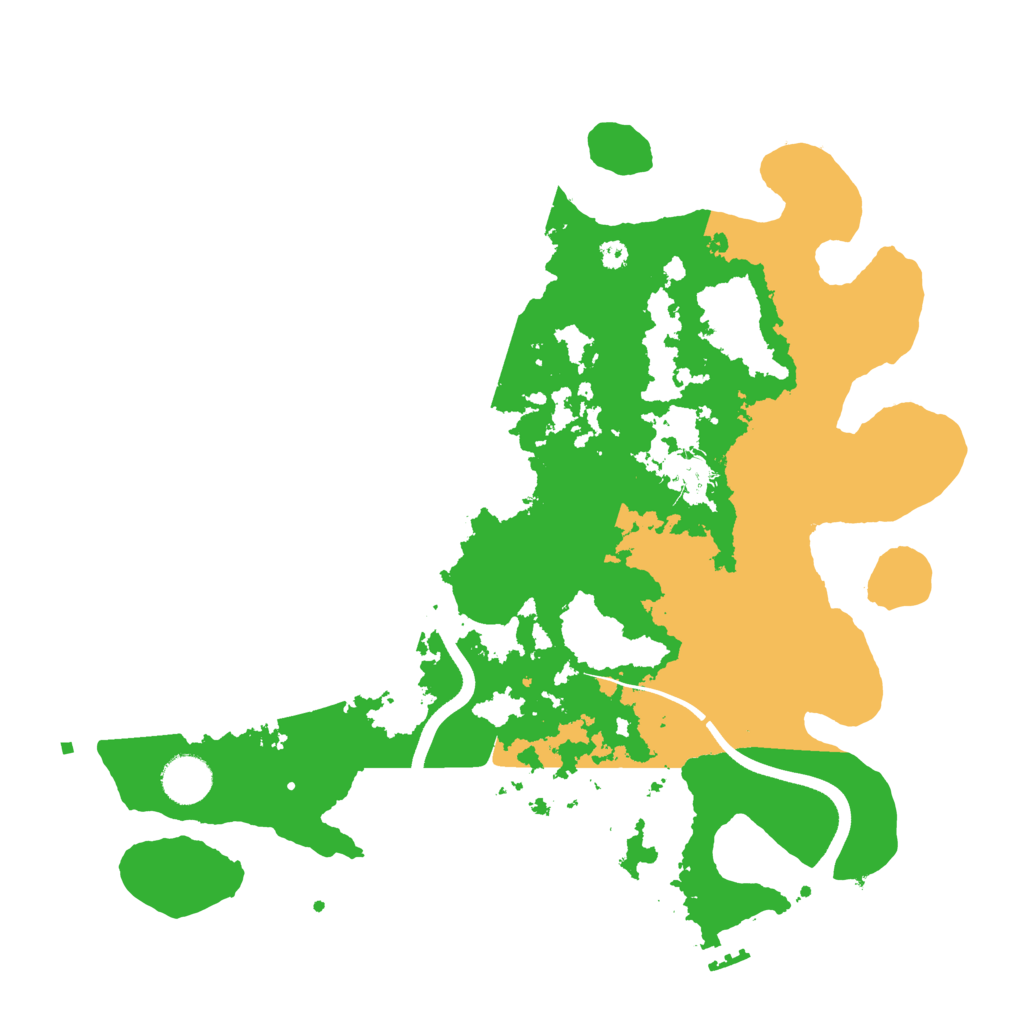 Biome Rust Map: Procedural Map, Size: 3650, Seed: 63631843