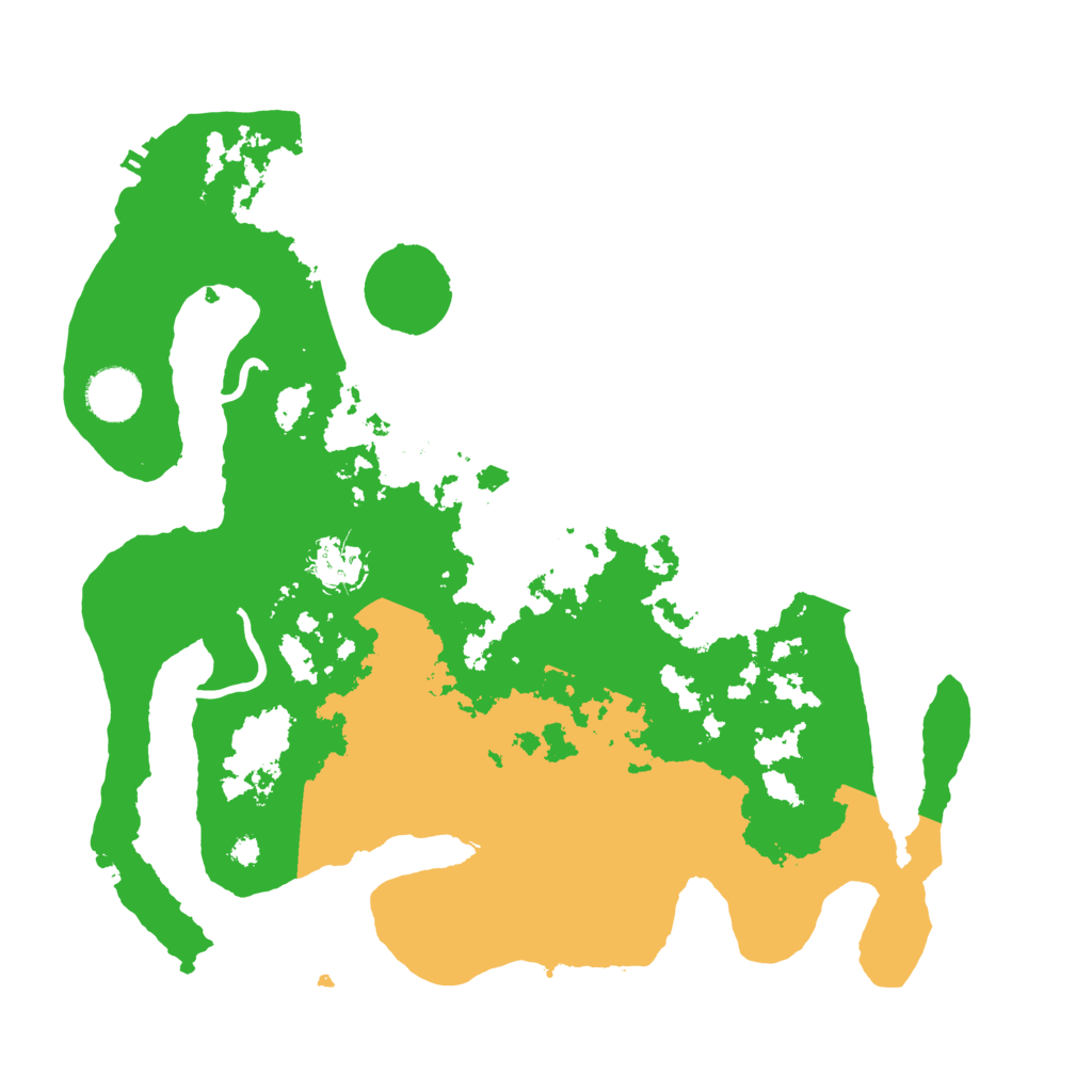 Biome Rust Map: Procedural Map, Size: 3500, Seed: 24073917