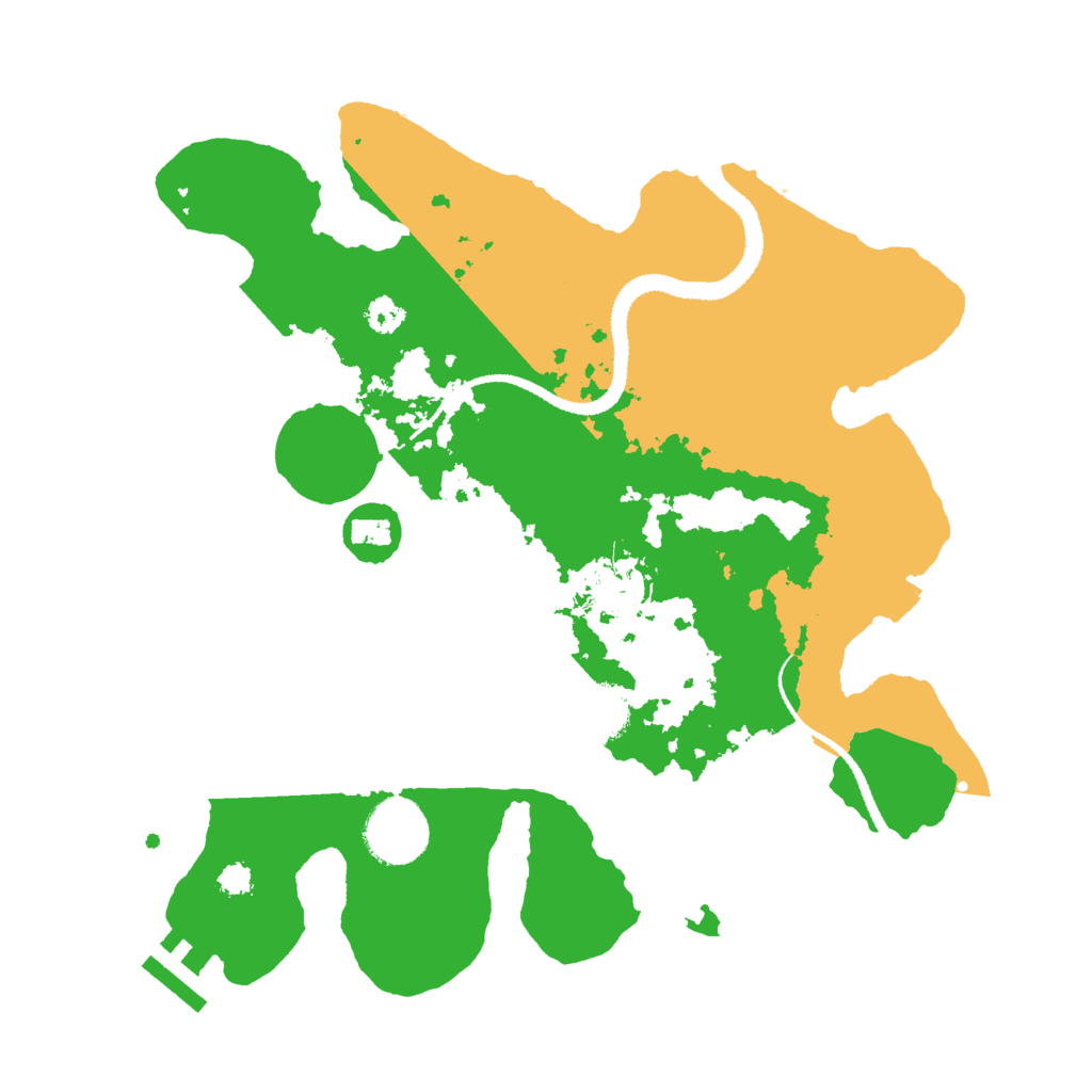 Biome Rust Map: Procedural Map, Size: 3000, Seed: 1295806