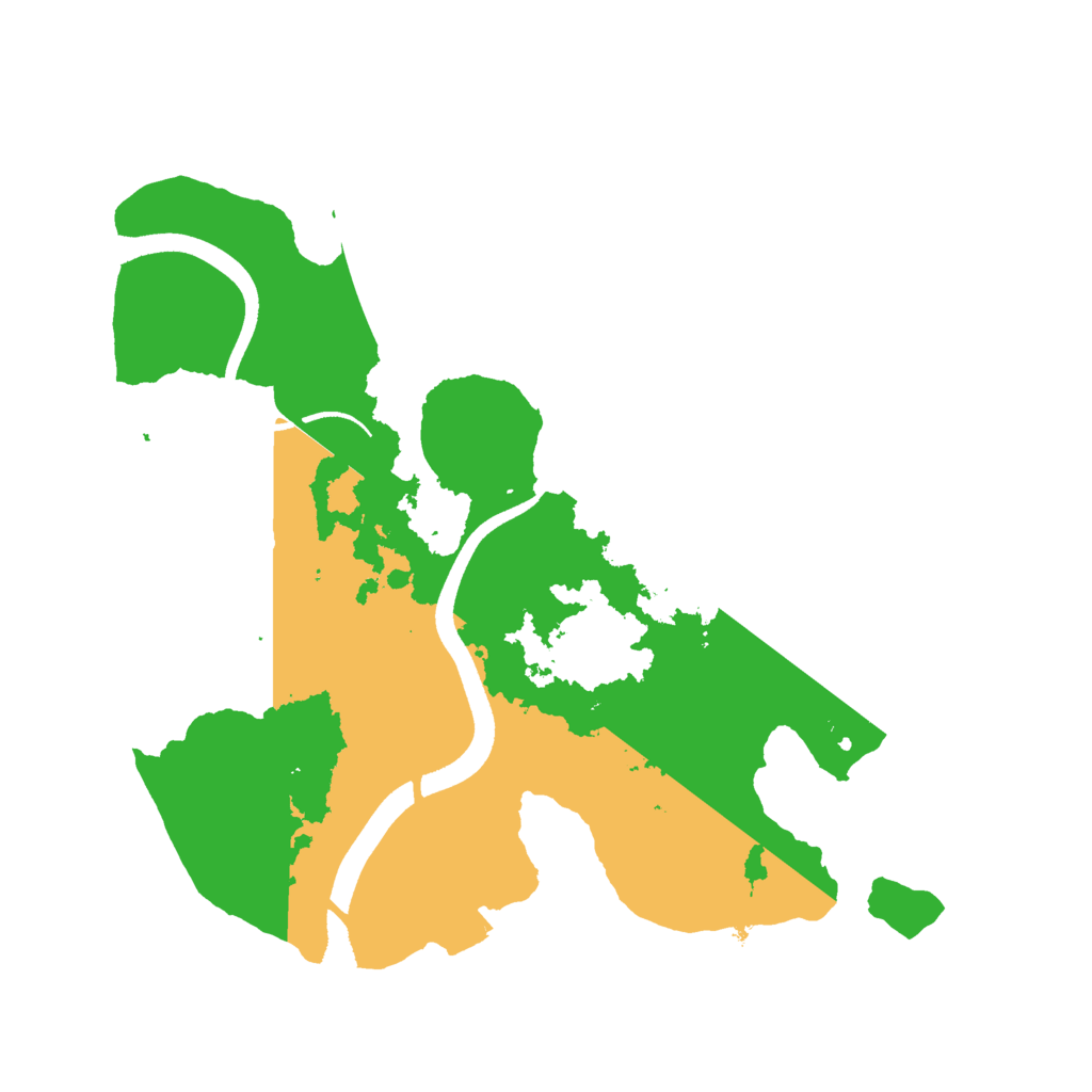 Biome Rust Map: Procedural Map, Size: 2500, Seed: 307969326