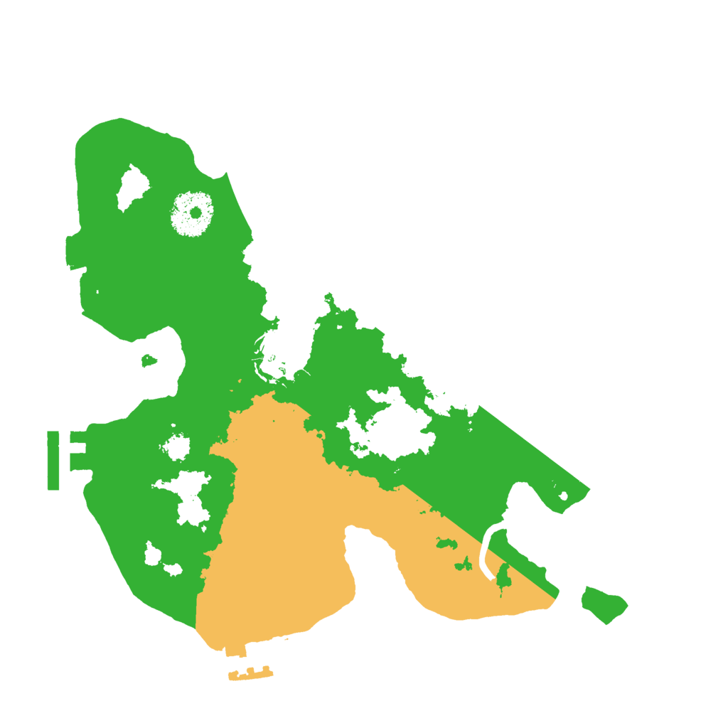 Biome Rust Map: Procedural Map, Size: 2500, Seed: 307969326