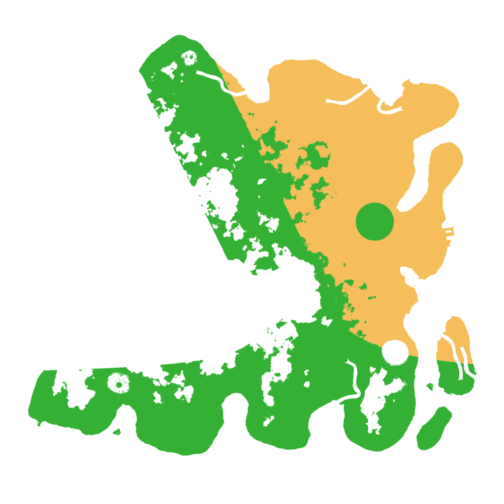 Biome Rust Map: Procedural Map, Size: 3500, Seed: 280506683