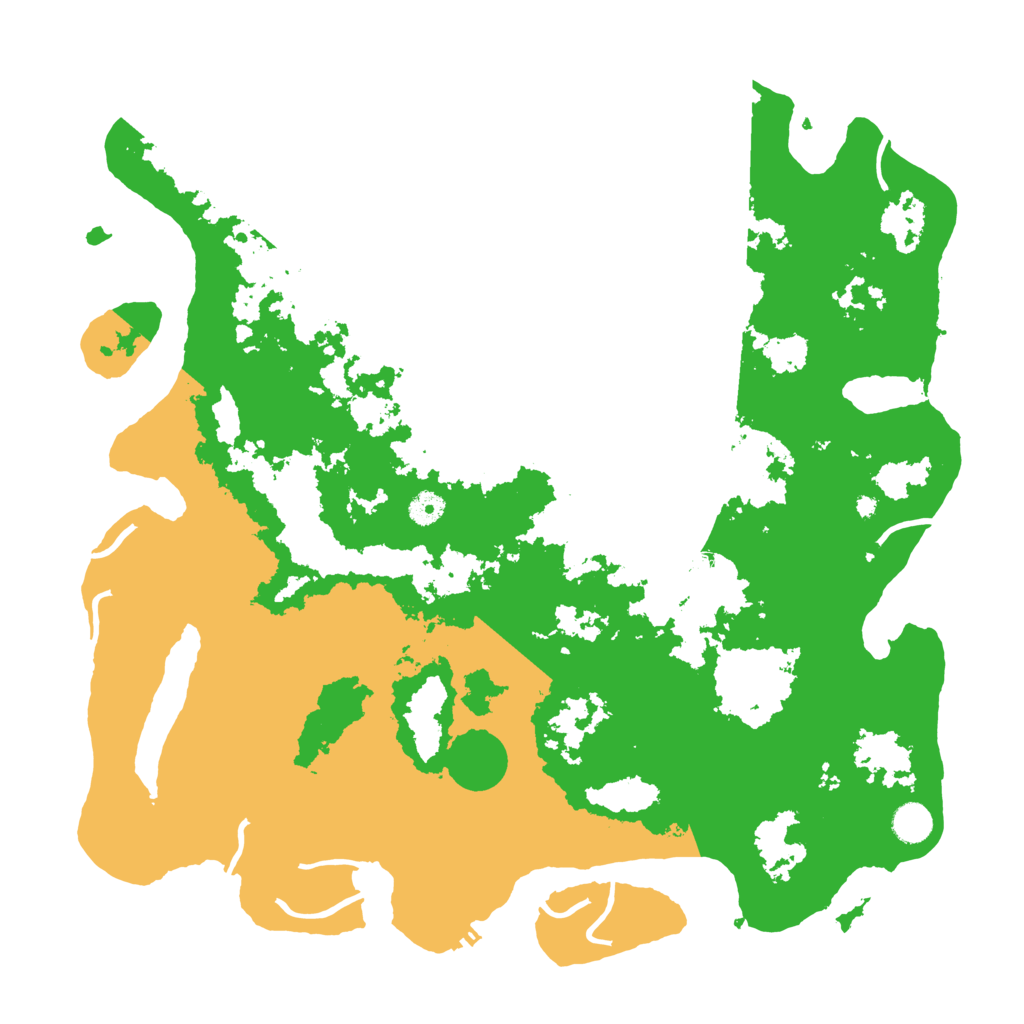 Biome Rust Map: Procedural Map, Size: 4500, Seed: 1967942597