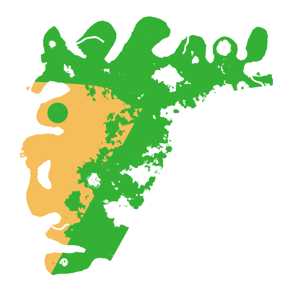 Biome Rust Map: Procedural Map, Size: 3950, Seed: 70848740