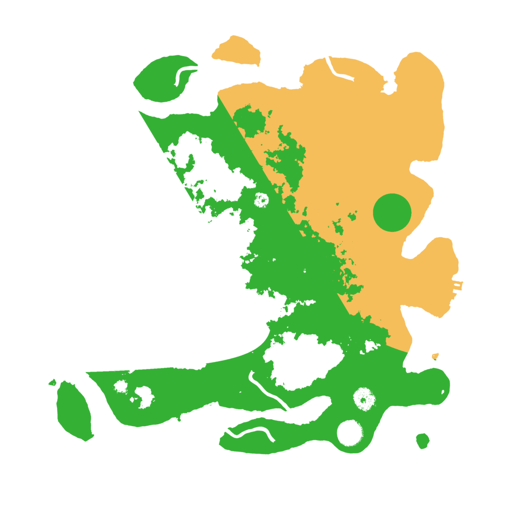 Biome Rust Map: Procedural Map, Size: 3500, Seed: 22628863
