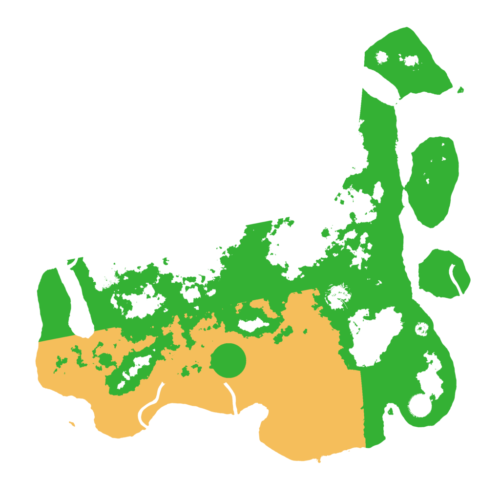 Biome Rust Map: Procedural Map, Size: 3800, Seed: 24822888