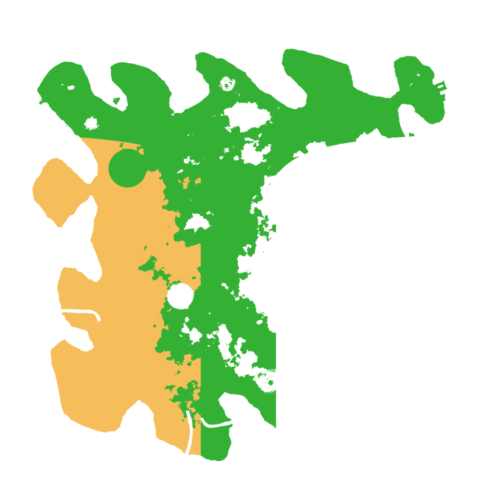 Biome Rust Map: Procedural Map, Size: 3500, Seed: 914415101