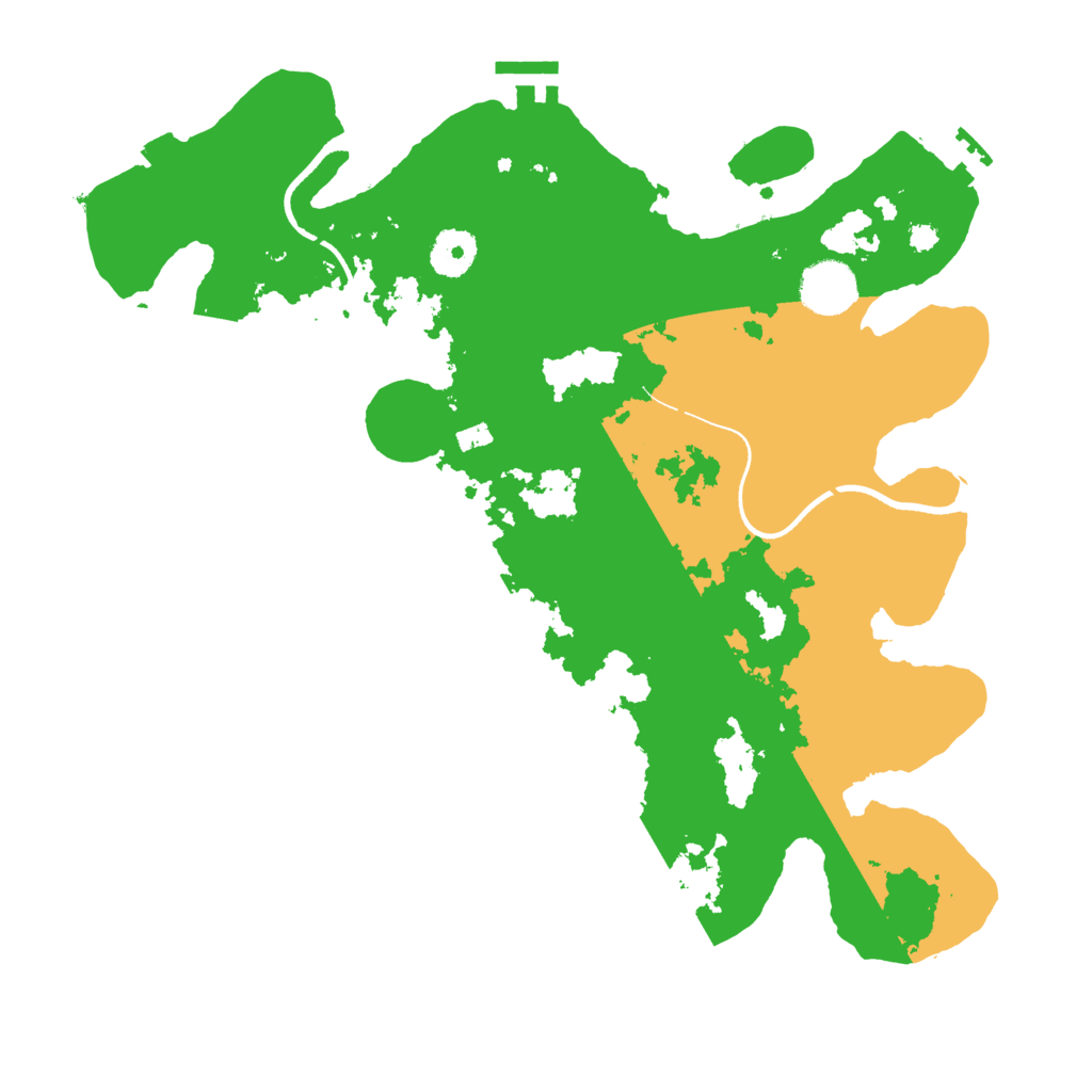 Biome Rust Map: Procedural Map, Size: 3500, Seed: 1821881891