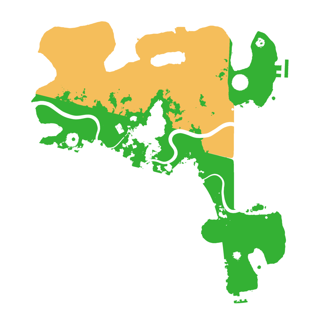Biome Rust Map: Procedural Map, Size: 3500, Seed: 719798592