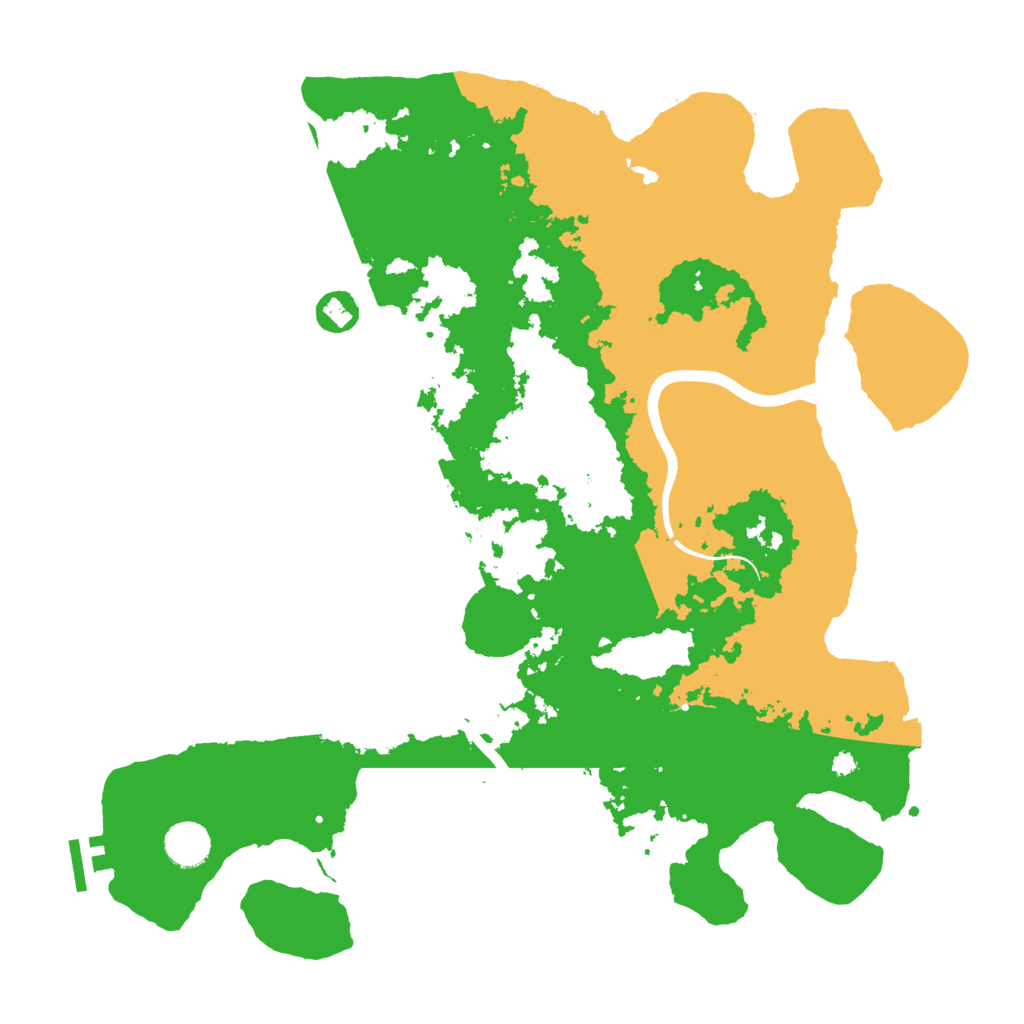 Biome Rust Map: Procedural Map, Size: 3950, Seed: 45870503