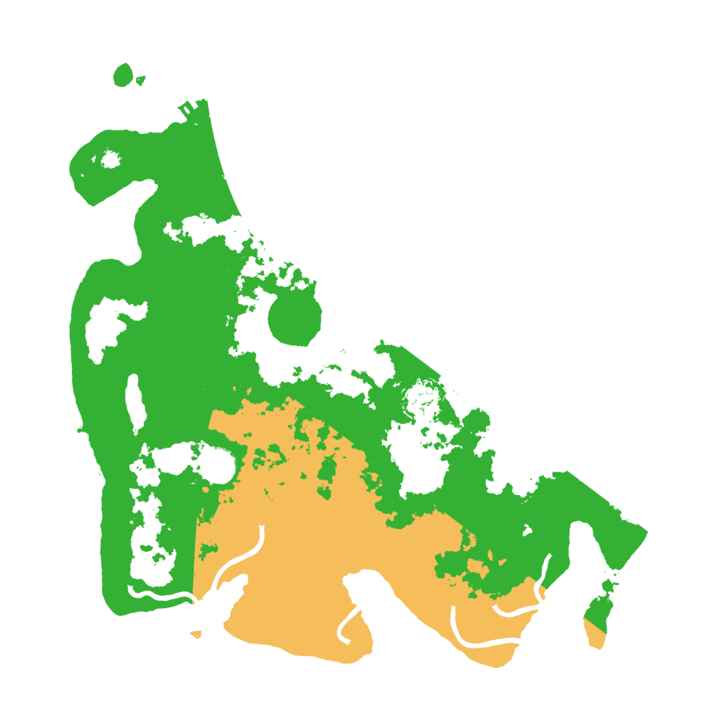 Biome Rust Map: Procedural Map, Size: 3550, Seed: 43441427