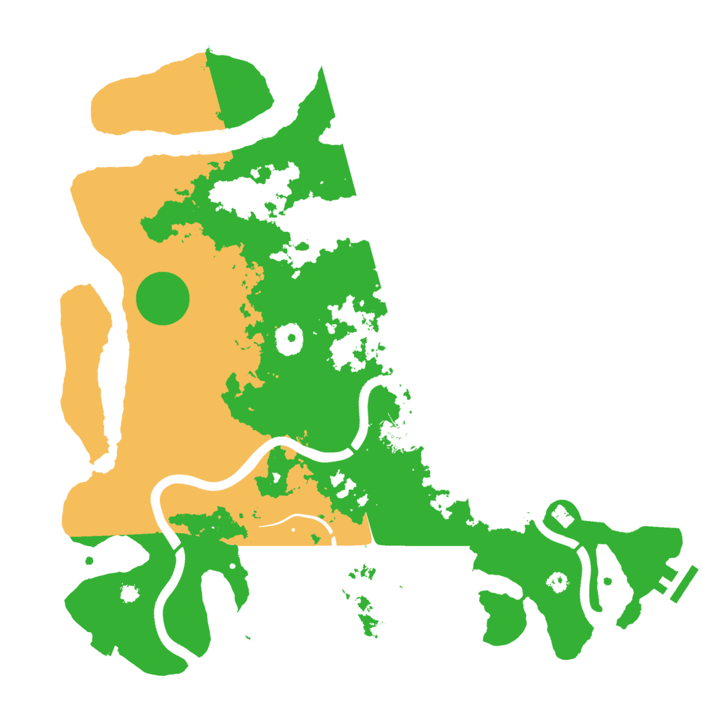 Biome Rust Map: Procedural Map, Size: 3600, Seed: 26843822