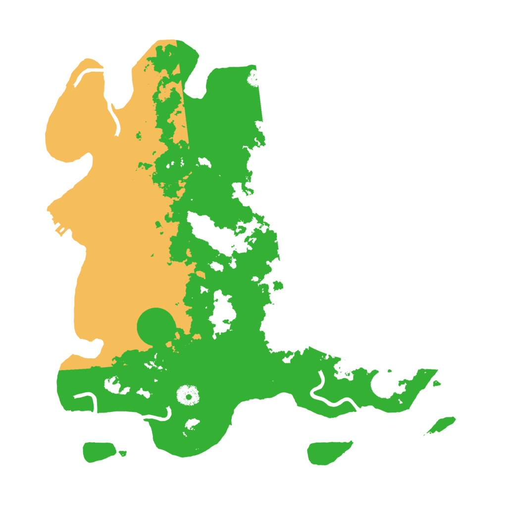 Biome Rust Map: Procedural Map, Size: 3500, Seed: 638369324