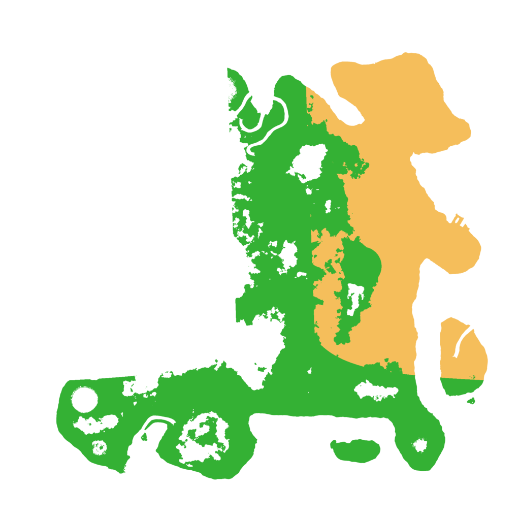 Biome Rust Map: Procedural Map, Size: 3550, Seed: 30882857