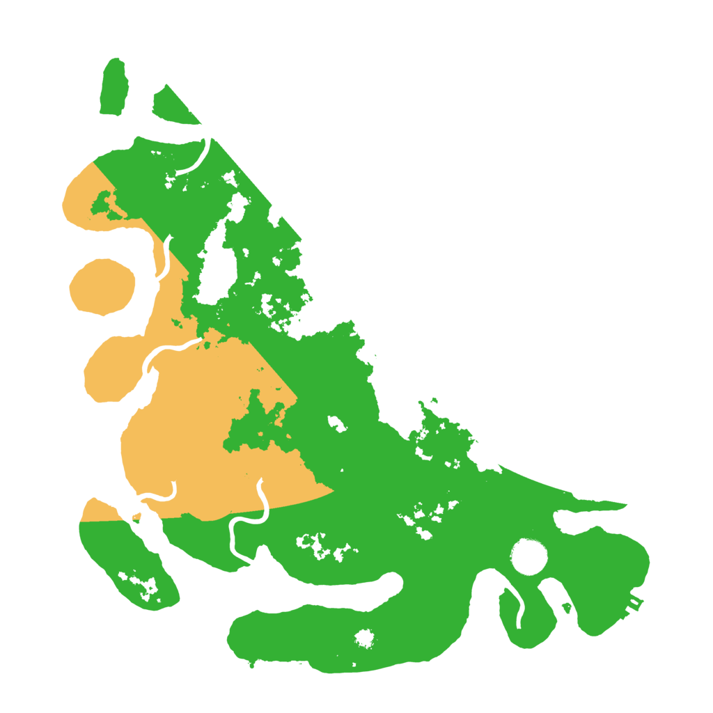 Biome Rust Map: Procedural Map, Size: 3500, Seed: 2906638