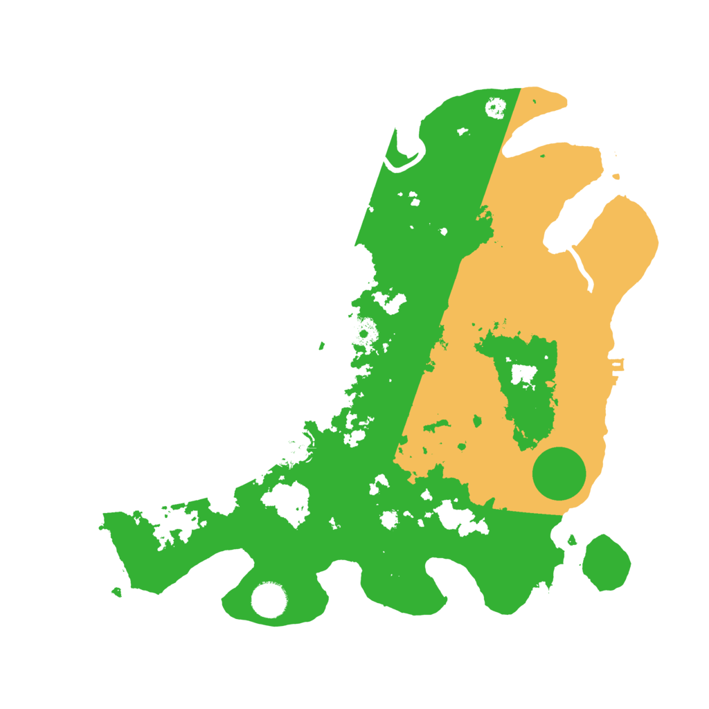 Biome Rust Map: Procedural Map, Size: 3500, Seed: 10447198