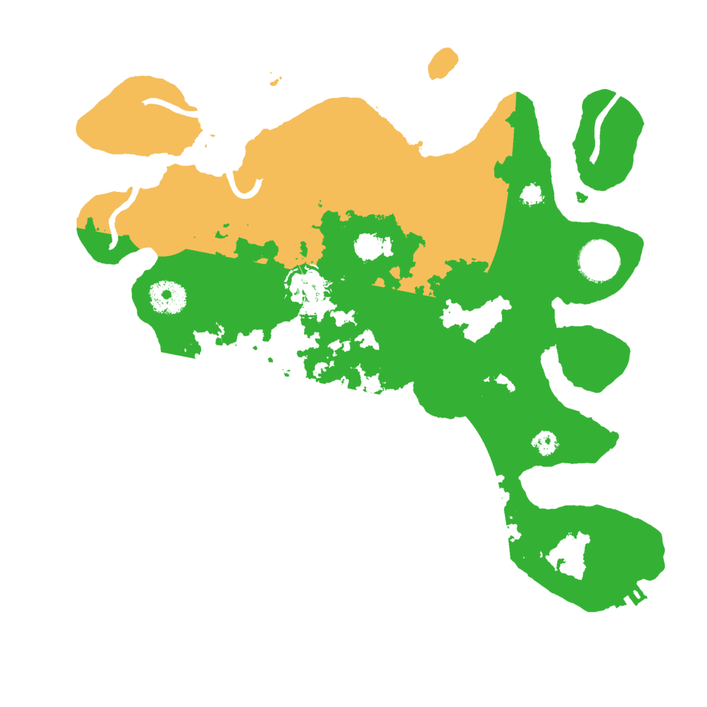 Biome Rust Map: Procedural Map, Size: 3000, Seed: 2003166800